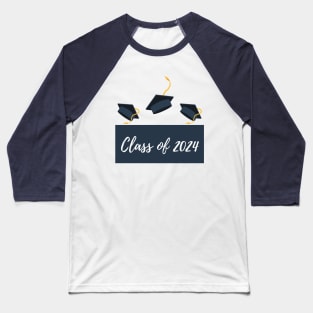 Class Of 2024. 2024 Design for Class Of/ Senior/ Graduation. Navy Baseball T-Shirt